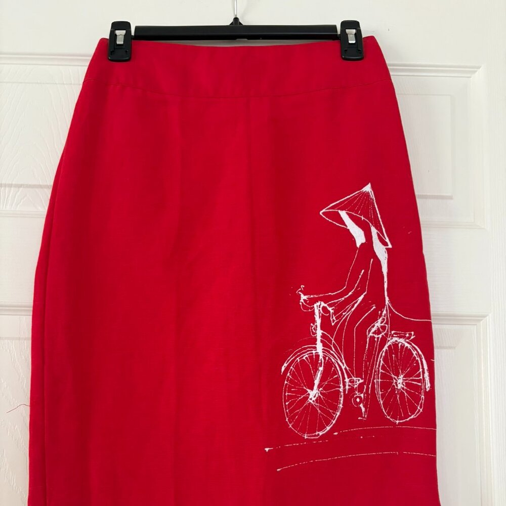 Skirt. Custom made. Oriental. Small. 27 in
